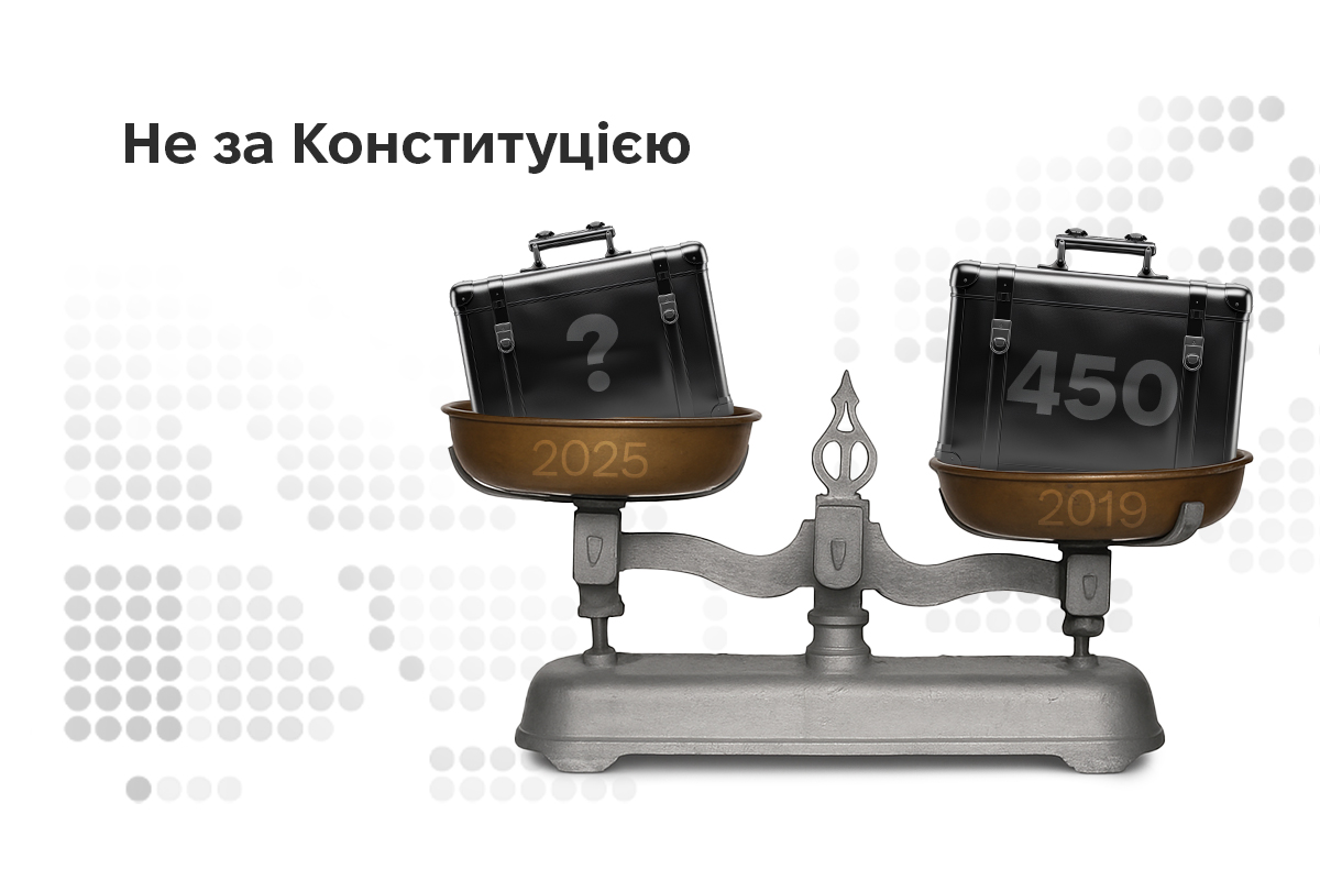 Обкладинка інфографіки Не за Конституцією: чому у ВРУ IX скликання 397 депутатів замість 450